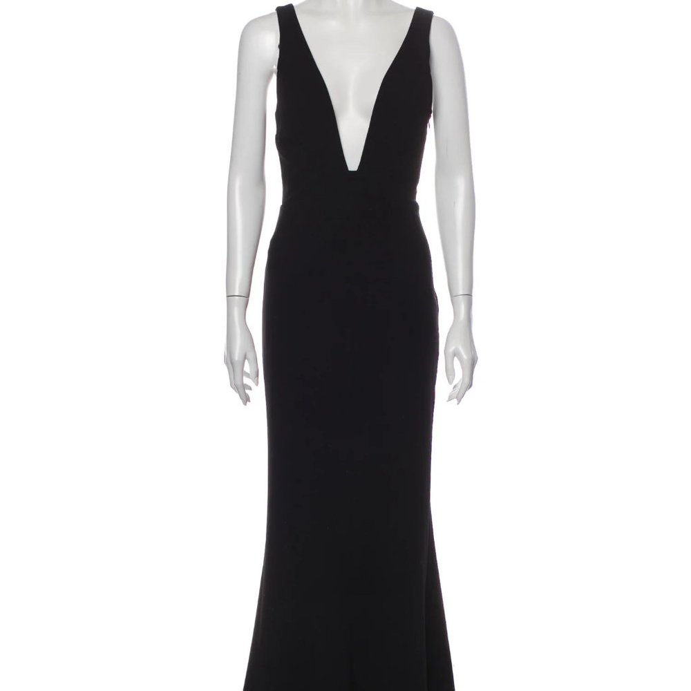 Intermix Plunge Neckline Gown